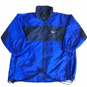 Vintage NIKE Youth Windbreaker Color Block Blue‎ Jacket Small (8) Philippines